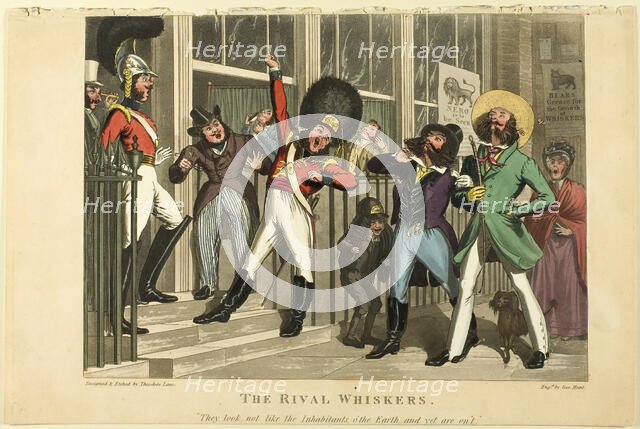 The Rival Whiskers, n.d. Creator: Theodore Lane.