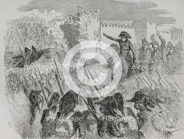 Napoleonic Wars: Siege of Acre (20 March to 21 May 1799), 1879.  Creator: Hippolyte Lavoignat.