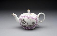 Teapot, Fürstenberg, c. 1770. Creator: Fürstenberg Porcelain Factory.