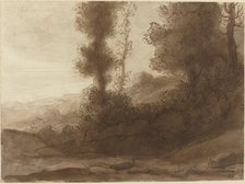 At the Foot of the Hill. Creator: Alphonse Legros.