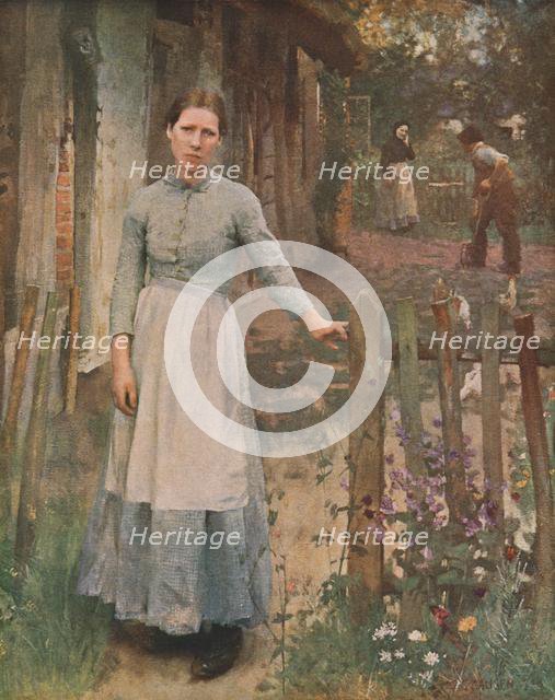 'The Girl at the Gate', 1889, (c1930).  Creator: George Clausen.