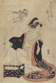 Ichikawa of the Matsubaya, 1790-1800. Creator: Kitagawa Utamaro.