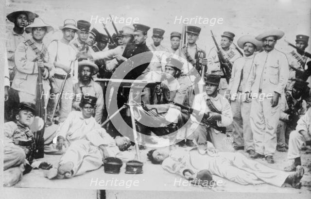 Feds 2 miles out of Guyaymas [i.e., Guaymas], 1914. Creator: Bain News Service.