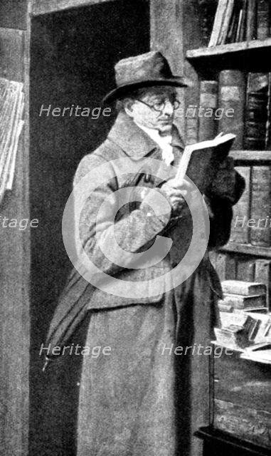 An Old Volume, by H. Stacy Marks, R.A.,1898.  Creator: Unknown.