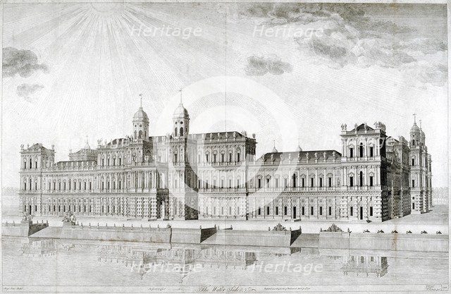 Inigo Jones's intended Whitehall Palace, London, 1748. Artist: DM Muller