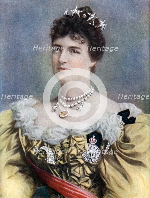 Amelia of Orleans, Queen of Portugal, late 19th-early 20th century.Artist: Camacho