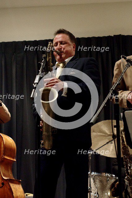 Ray Gelato, Watermill Jazz Club, Dorking, Surrey, Jan 2016. Artist: Brian O'Connor.