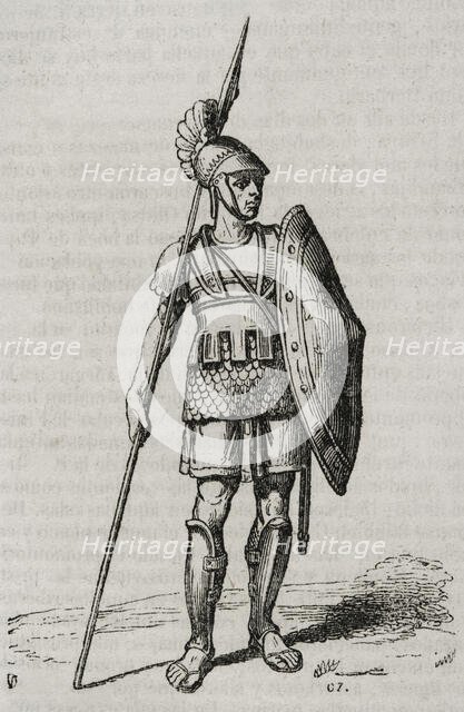 Carthaginian warrior, 1852. Creator: Unknown.