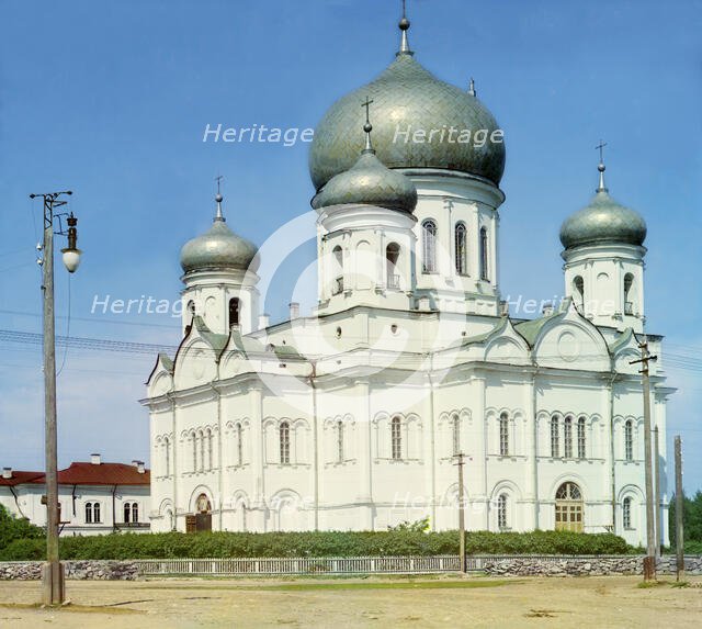 Cathedral in Petrozavodsk, 1915. Creator: Sergey Mikhaylovich Prokudin-Gorsky.