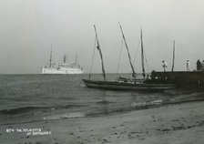 Steamship 'Atlantis' off Bathurst, Gambia, 20th century. Artist: Unknown