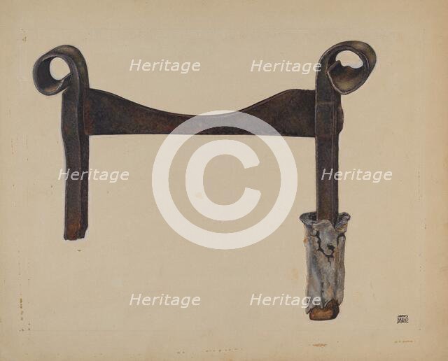 Foot Scraper, c. 1938. Creator: John Wilkes.