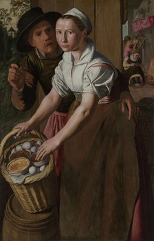 The Egg Girl. Creator: Aertsen, Pieter (1508-1575).