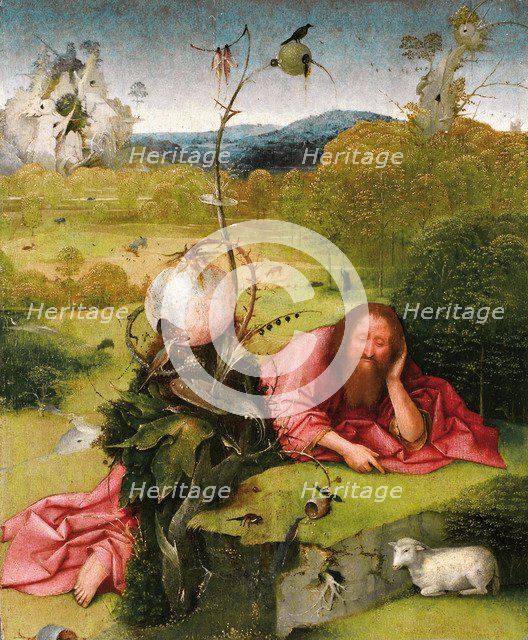 Saint John the Baptist in the Desert, Late 15th cen.. Artist: Bosch, Hieronymus (c. 1450-1516)