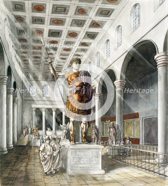 York Roman Basilica, c3rd century, (c1990-2010). Artist: Peter Dunn.