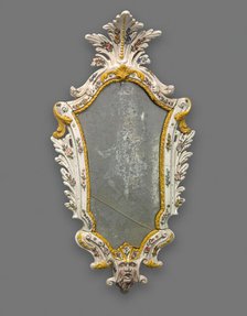 Mirror: Male Harlequin, Italy, 1740/60. Creator: Unknown.