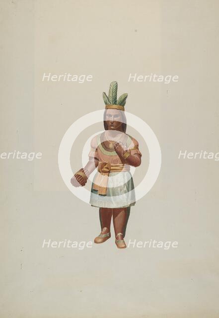 Cigar Store Indian, 1935/1942. Creator: Alton K. Skillin.
