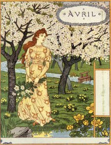'Avril', 1896. Creator: Eugene Samuel Grasset.