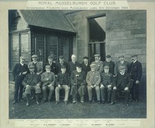Royal Musselburgh Golf Club Octogenerian foursomes, 1906. Artist: Unknown