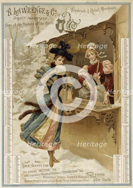 B. Lawrence & C°. Nectar tea, 1896. Creator: Anonymous.