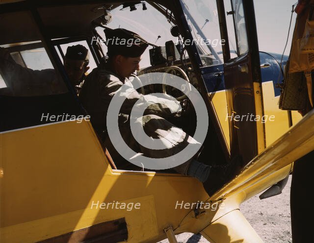 Civil Air Patrol Base, Bar Harbor, Maine, 1943. Creator: John Collier.