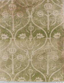 Printed Textile, German, 15th century. Creator: Unknown.
