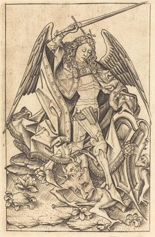 Saint Michael, c. 1470/1480. Creator: Israhel van Meckenem.