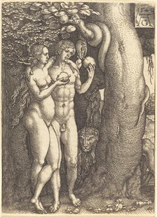 The Temptation by the Snake, 1540. Creator: Heinrich Aldegrever.