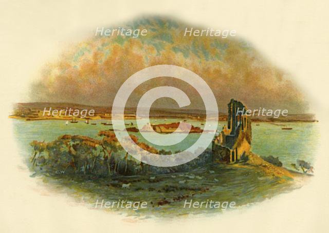 View of Mount Edgcumbe, Cornwall, looking across Plymouth Sound, c1890. Creator: Unknown.