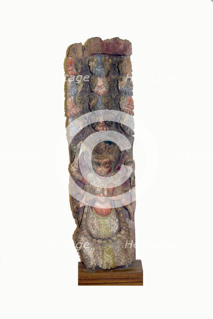 Temple Strut Fragment with Boar God, Varaha, 15th century. Creator: Unknown.