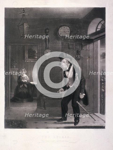 'The Spirit. 'Thou comest in such a questionable Shape'', 1845. Artist: James Scott