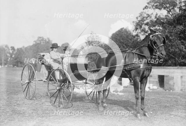 Josephine Eliz. Jenks driving "Frills", between c1910 and c1915. Creator: Bain News Service.