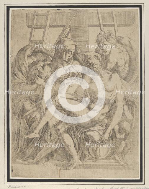 Pieta, 1540-45. Creator: Antonio Fantuzzi.