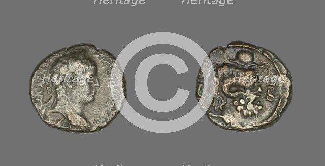 Coin Portraying Emperor Elagabalus, 218-222, issued by Emperor Elagabalus. Creator: Unknown.