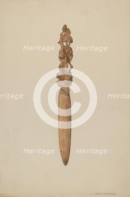 Paper Knife, c. 1938. Creator: Max Fernekes.