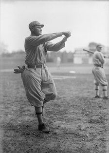 Amos Strunk, Philadelphia Al (Baseball), 1913. Creator: Harris & Ewing.