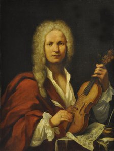 Portrait of a violinist (Antonio Vivaldi?), c1723. Creator: Anonymous.
