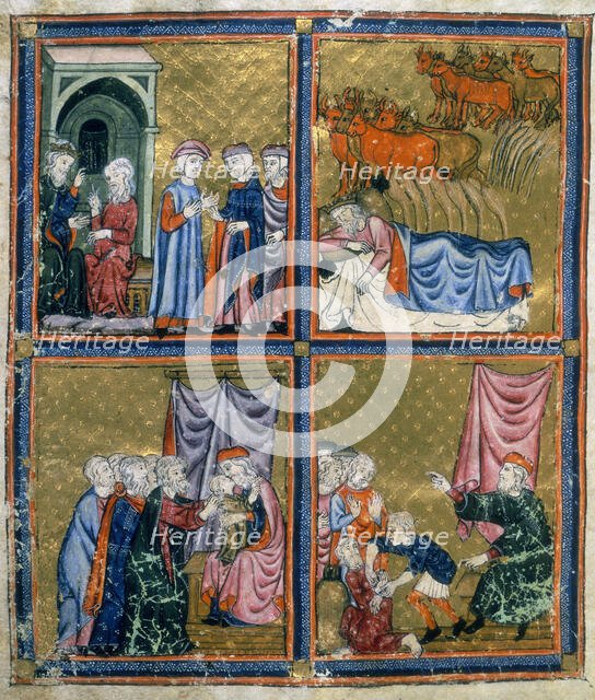 Joseph and the Pharaoh, c1300-c1330. Creator: Unknown.