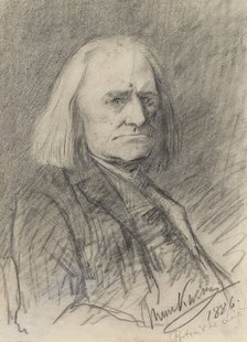 Portrait of Franz Liszt (1811-1886), 1886.