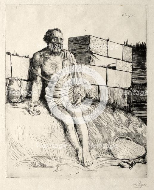 Job (First Plate). Creator: Alphonse Legros (French, 1837-1911).