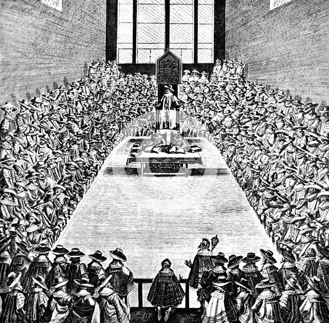Parliament in Session in the Reign of James I, early 17th century, (c1902-1905). Artist: Unknown