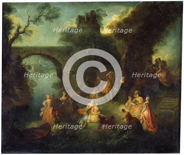 'Dance at the River', c1720-1730.  Artist: Pierre-Antoine Quillard