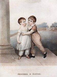 'Brother and Sister', late 18th-early 19th century, (1913).Artist: Adam Buck