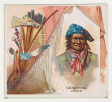 Geronimo, Apache, from the American Indian Chiefs series (N36) for Allen & Ginter Cigarett..., 1888. Creator: Allen & Ginter.