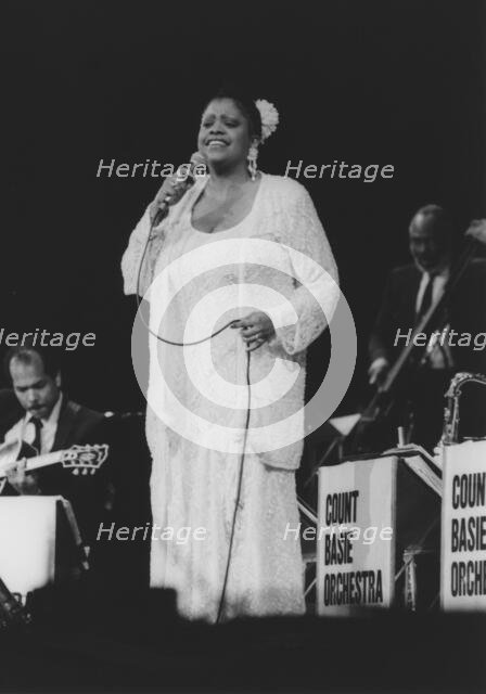 Carmen Bradford, Count Basie Orchestra, London 1990. Creator: Brian Foskett.