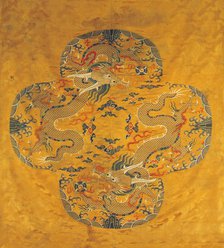 Dragon silk brocade fabric, End of 16th cen.. Creator: Anonymous master.