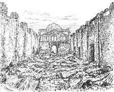 Ruins of the Globe Theatre, Johannesburg, after the fire, 1890. Creator: Unknown.