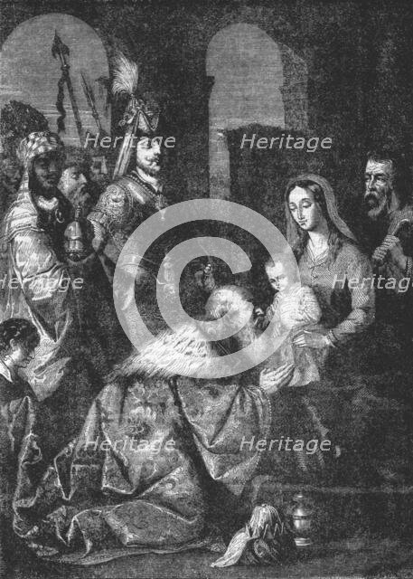 ''The Adoration of the Magi.-- from a painting by Zurbaran. Creator: Unknown.