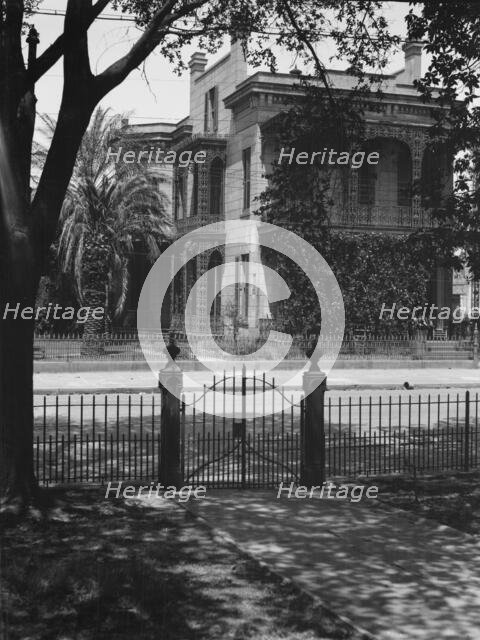 House in the Garden District, New Orleans, between 1920 and 1926. Creator: Arnold Genthe.