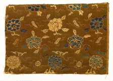 Textile Fragment, 1800s. Creator: Unknown.