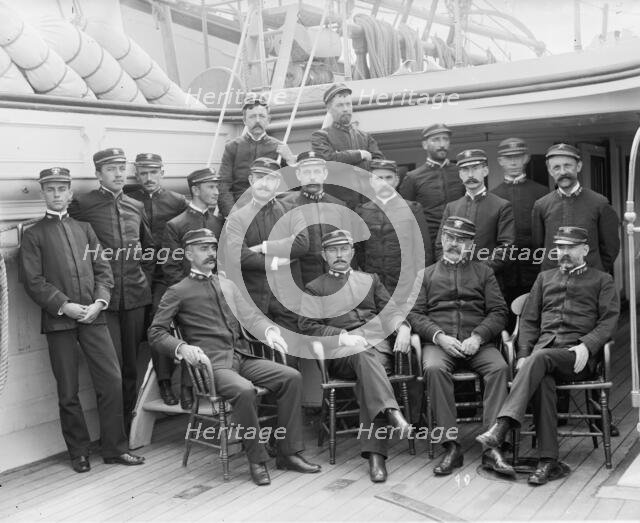 U.S.S. Kearsarge officers, between 1890 and 1894. Creator: Unknown.